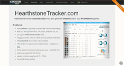 Desktop Screenshot of hearthstonetracker.com